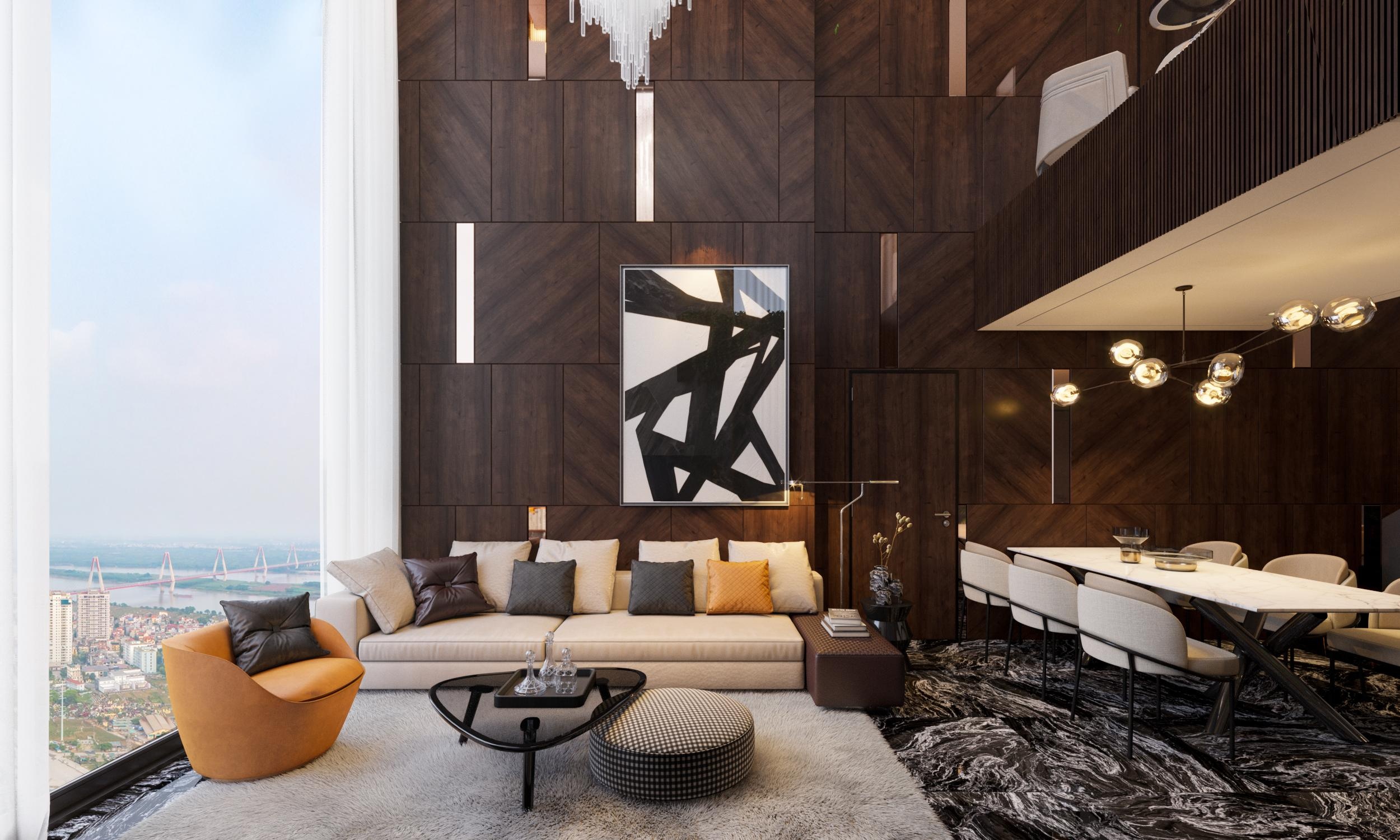 Can canh noi that 'biet thu tren khong' khu vuc ho Tay hinh anh