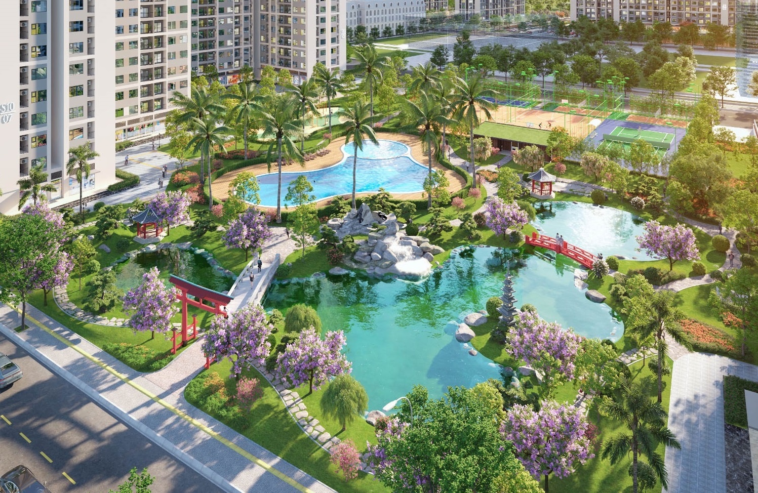 Ngam thiet ke cua bo doi vuon Nhat tai The Origami hinh anh