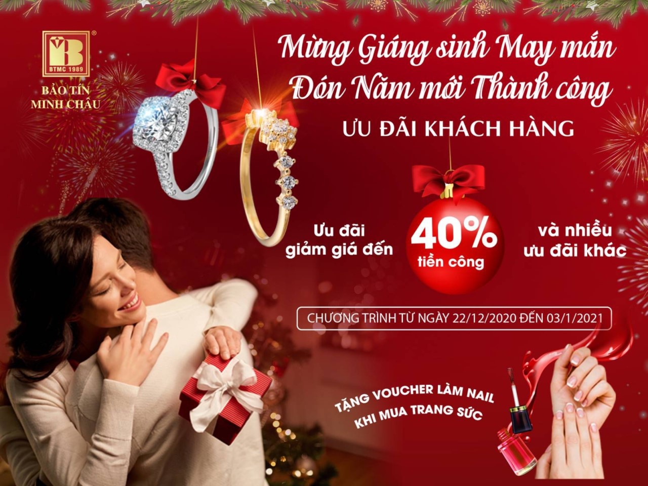 Trang suc Bao Tin Minh Chau giam 40% tien cong che tac dip Giang Sinh hinh anh