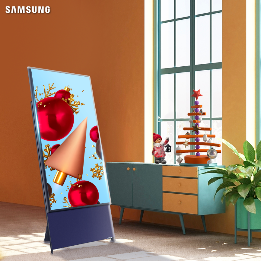 trang tri nha cua voi TV,  Samsung Lifestyle TV lam moi khong gian song,  chon TV nao cho mua le hoi anh 2