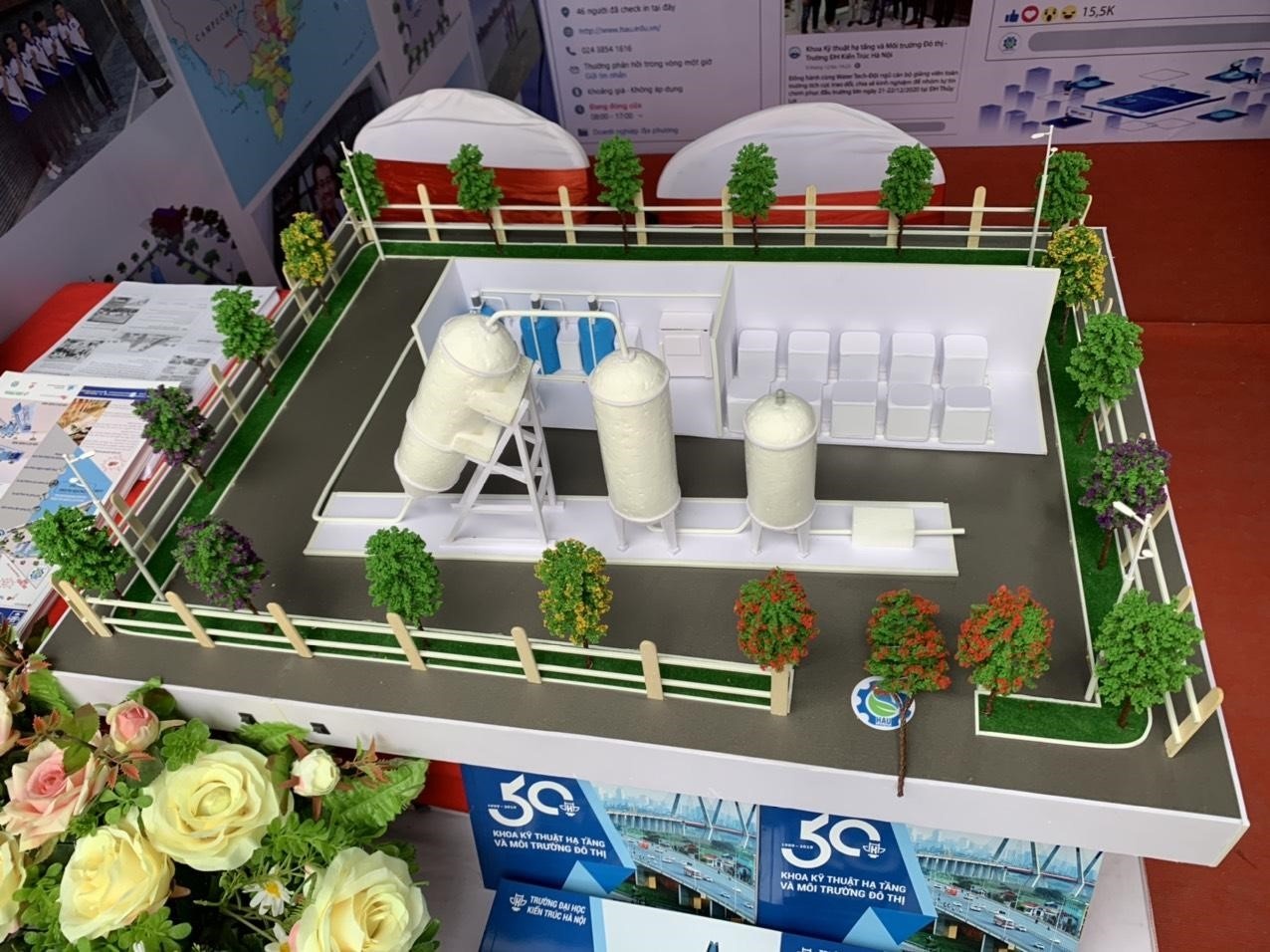 Sinh vien DH Kien truc dat giai voi du an tram xu ly nuoc tu xa hinh anh