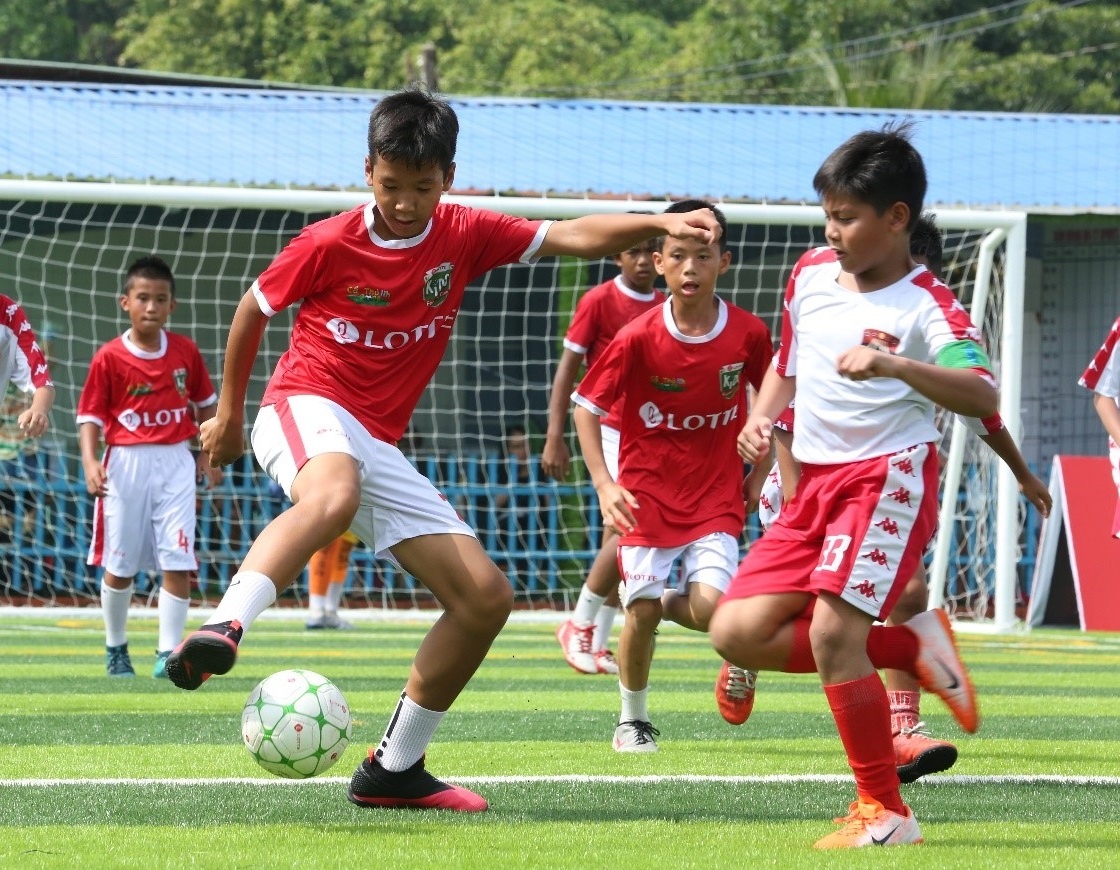 Tap doan Lotte chia se ve chuong trinh 'Cau thu nhi 2020' hinh anh