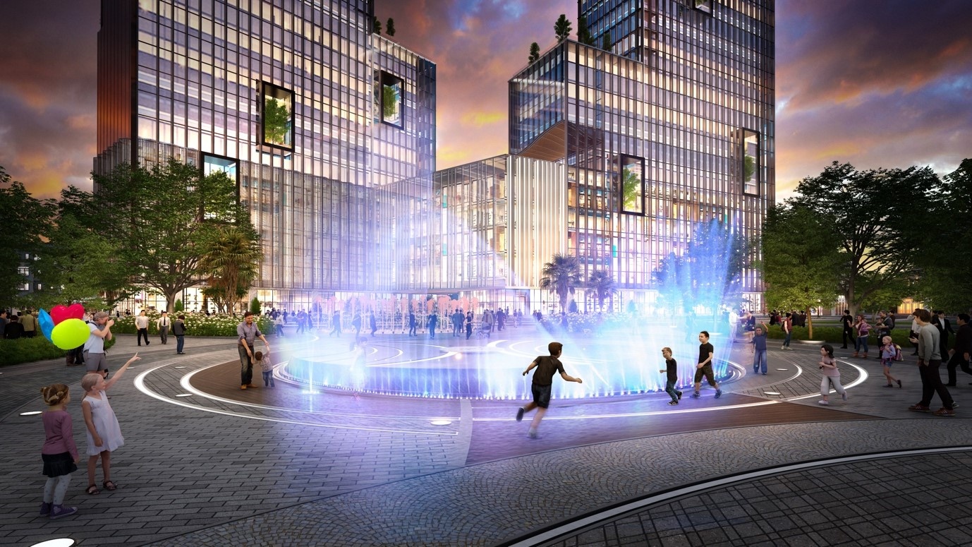 Ecopark mo tuyen pho di bo dai 2 km tai Hai Duong hinh anh