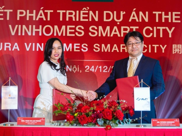 Thay gi tu cu bat tay cua Vinhomes va thuong hieu BDS Nhat? hinh anh