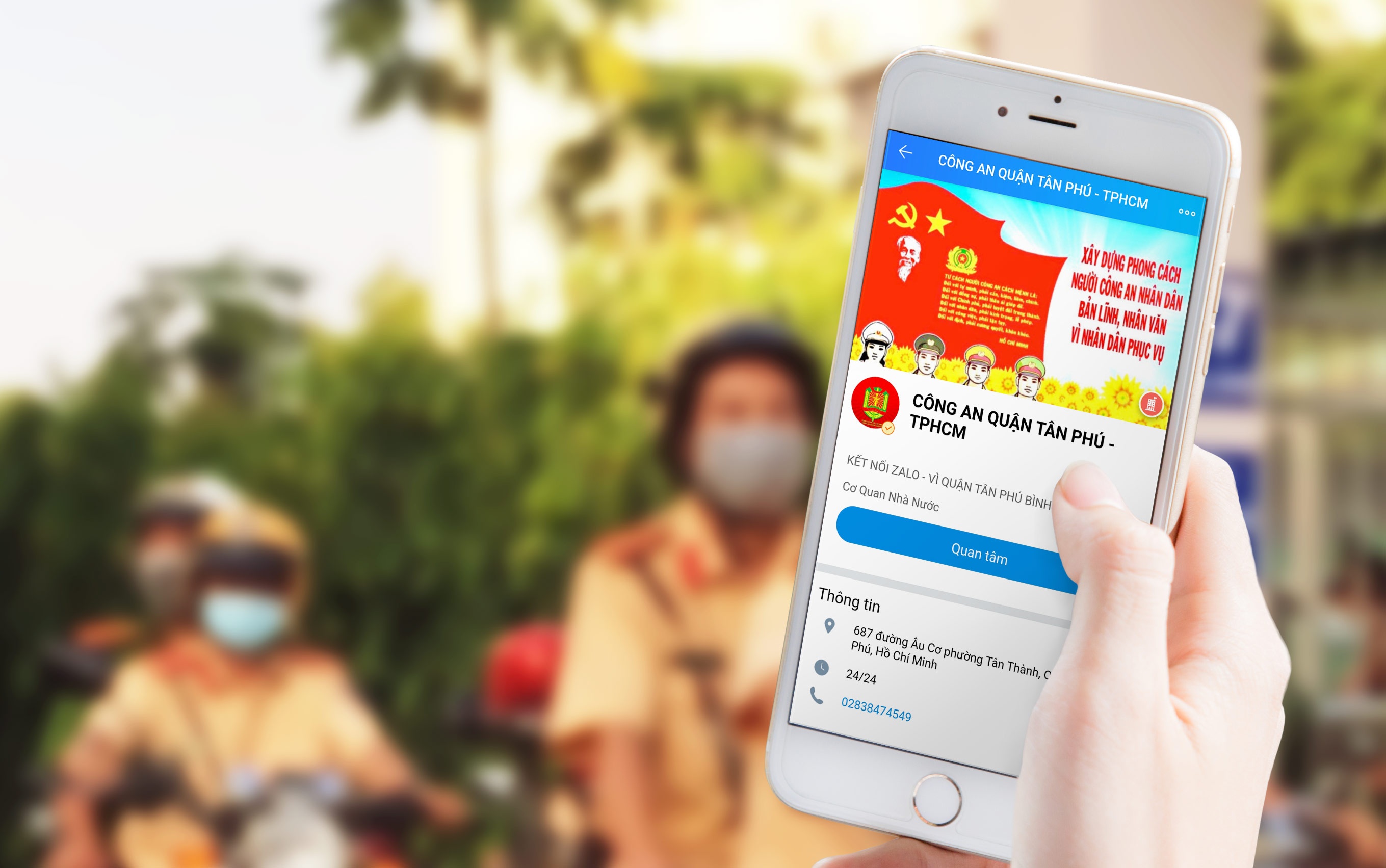 Quan dau tien o TP.HCM trien khai dong loat mo hinh Zalo an ninh hinh anh