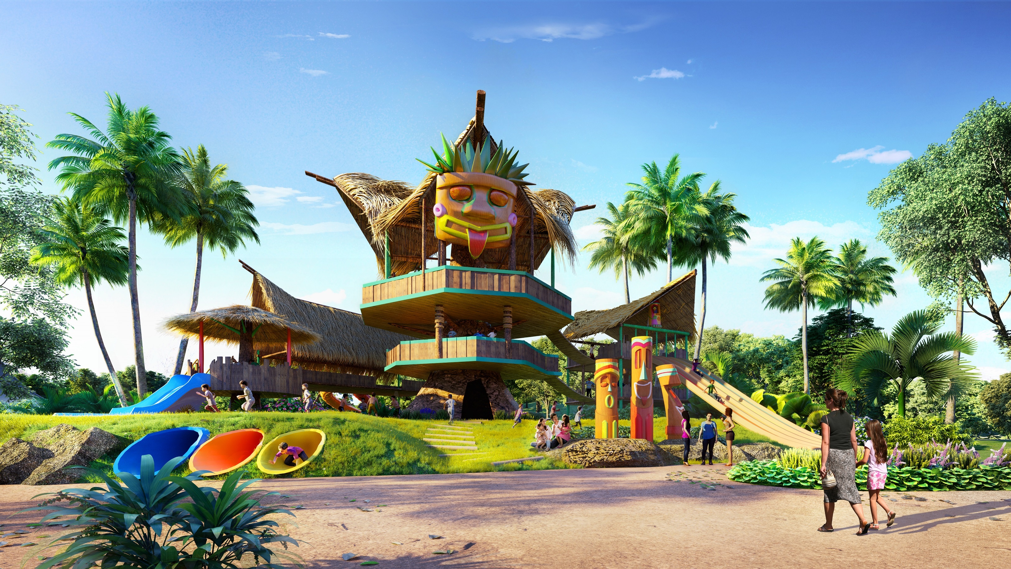 Khong gian van hoa Polynesia thu nho tai Tropicana Park hinh anh