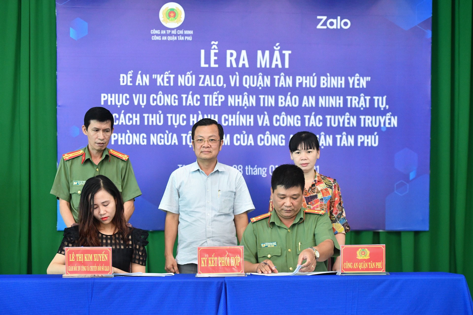 Hieu qua trien khai mo hinh Zalo an ninh cua cong an quan Tan Phu hinh anh