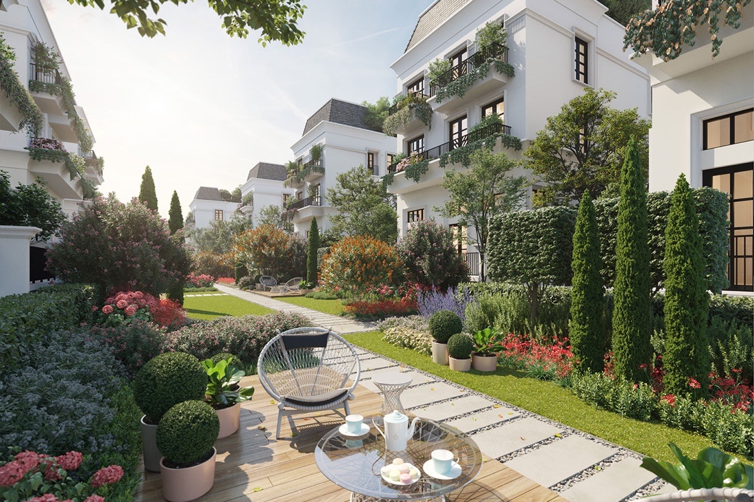 Phong cach song thuong luu tai biet thu don lap Le Jardin hinh anh