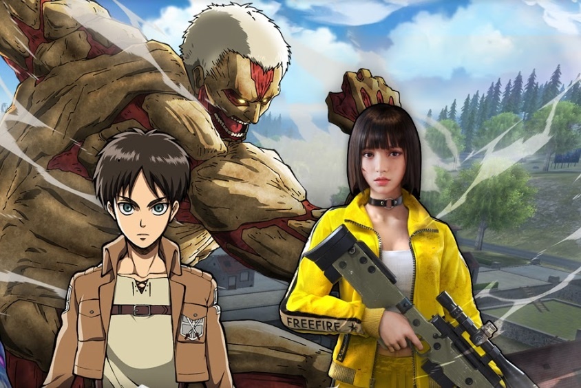 Garena dua anime 'Dai chien Titan' vao Free Fire hinh anh