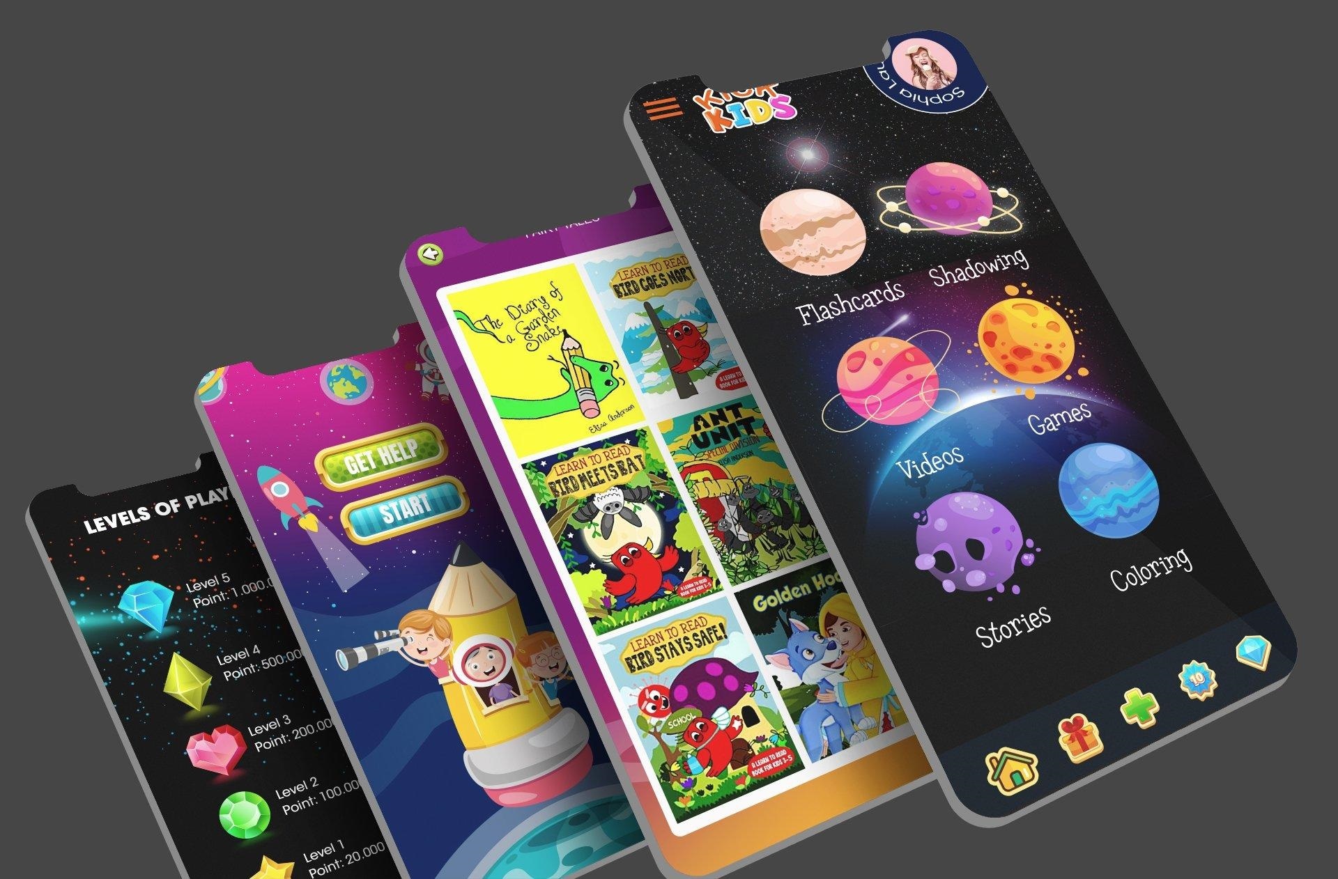 Ung dung KickKids giup tre tu hoc tieng Anh tai nha hinh anh