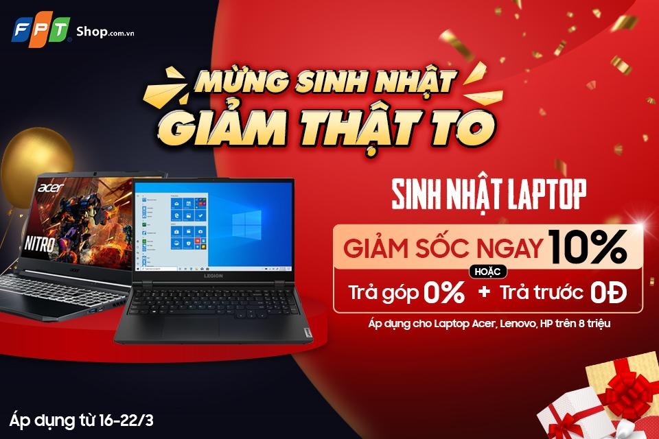 FPT Shop,  uu dai giam 10% anh 1