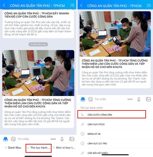 Zalo,  cap nhat tin tuc qua Zalo anh 2