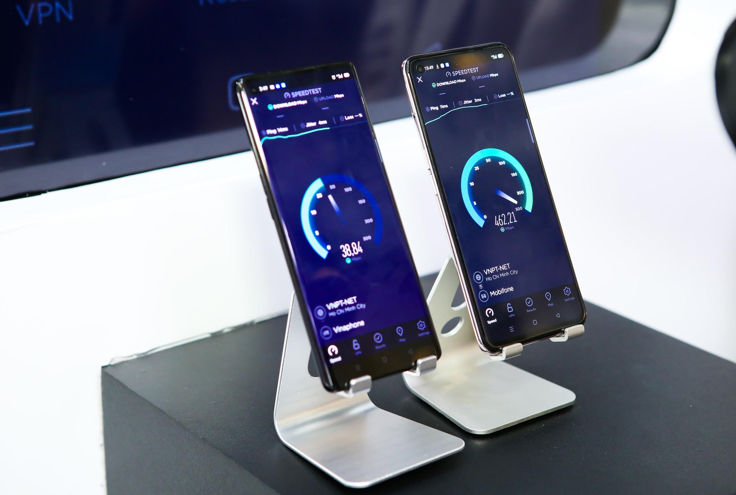 So sanh toc do ket noi 5G tren Reno5 va Find X2 hinh anh