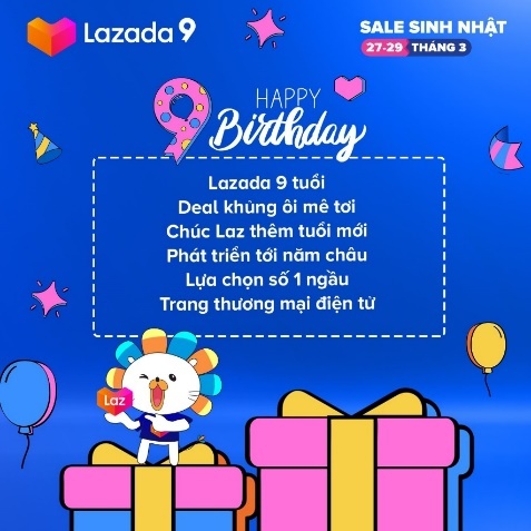 Lazada, sinh nhật Lazada ảnh 1 Lazada, sinh nhat Lazada anh 1