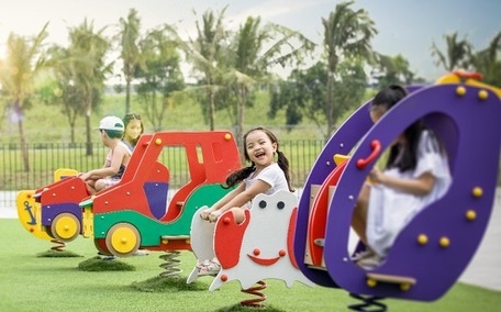 Khong gian song hanh phuc cho tre tai Vinhomes Ocean Park hinh anh