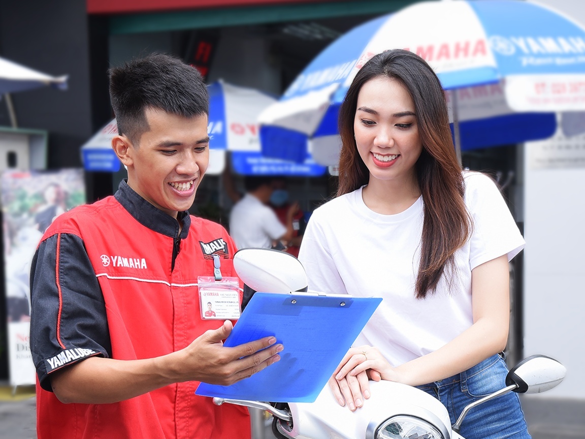Yamaha thay dau mien phi tren toan quoc de tri an khach hang hinh anh