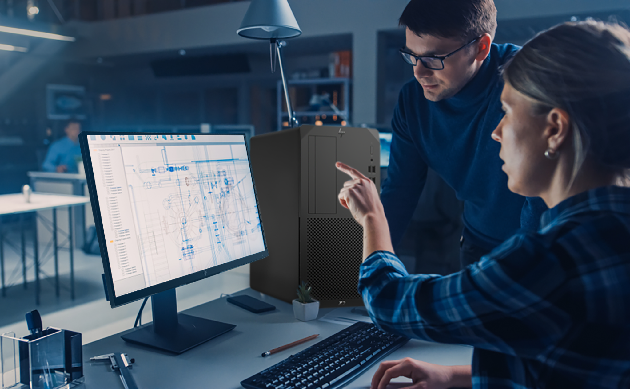 Chon may tram cho day chuyen san xuat hinh anh