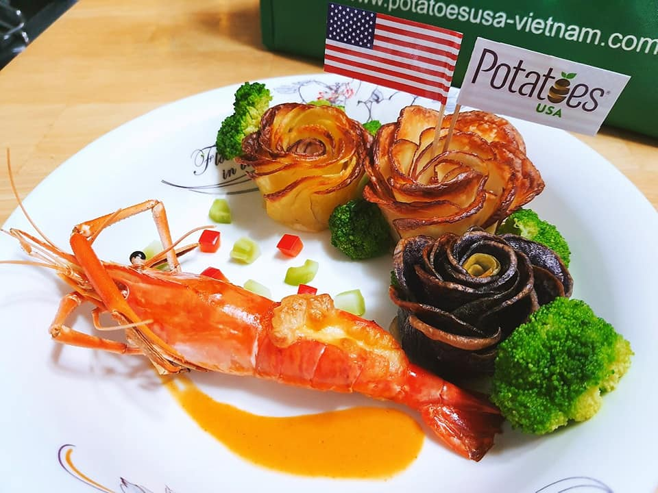 Hang tram tin do am thuc tham gia 'Cooking contest voi khoai tay My' hinh anh