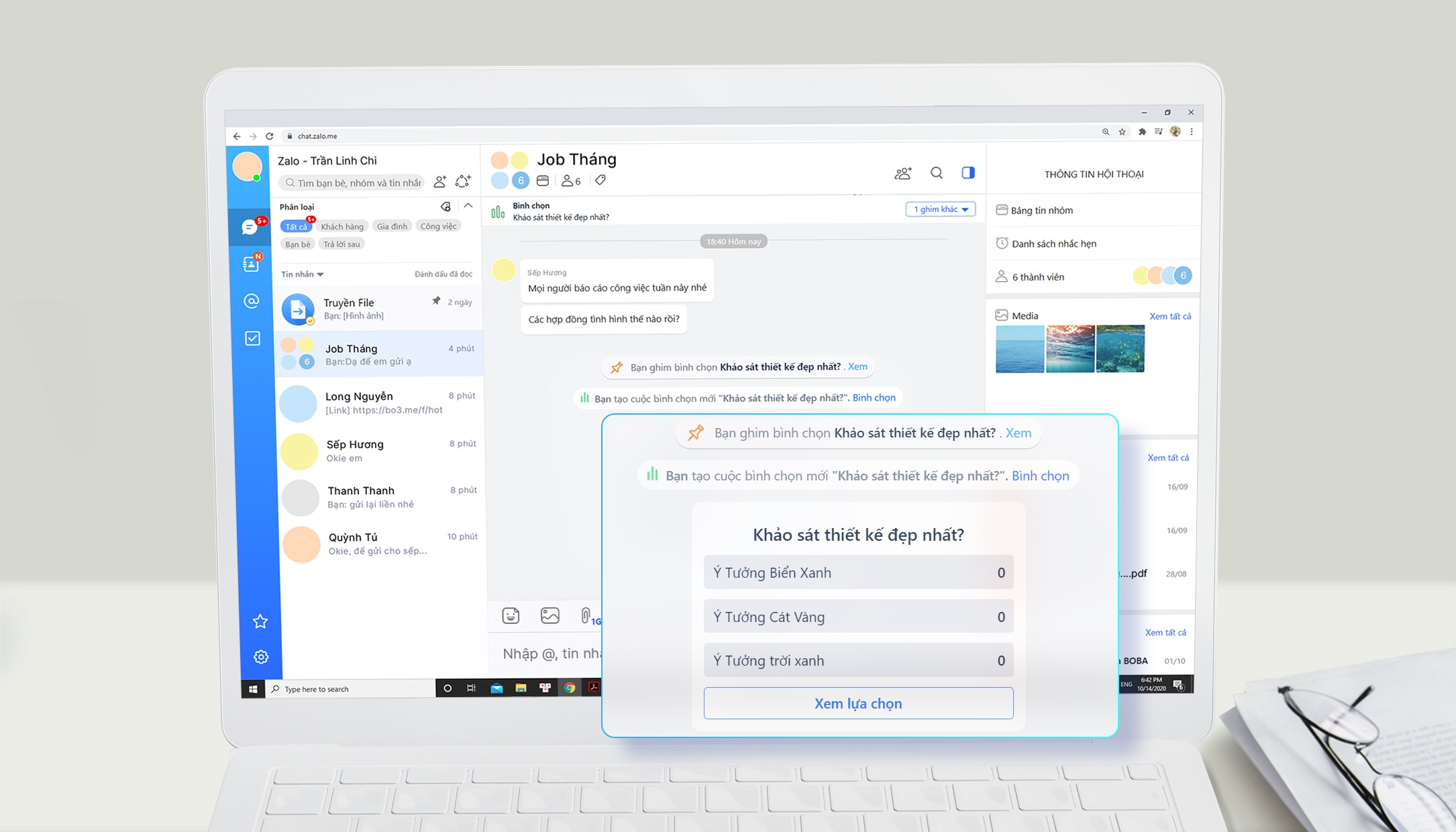 Zalo PC,  Zalo anh 2
