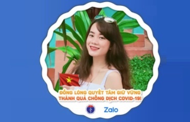 Nguoi dung Zalo thay anh dai dien the hien quyet tam chong dich Covid hinh anh
