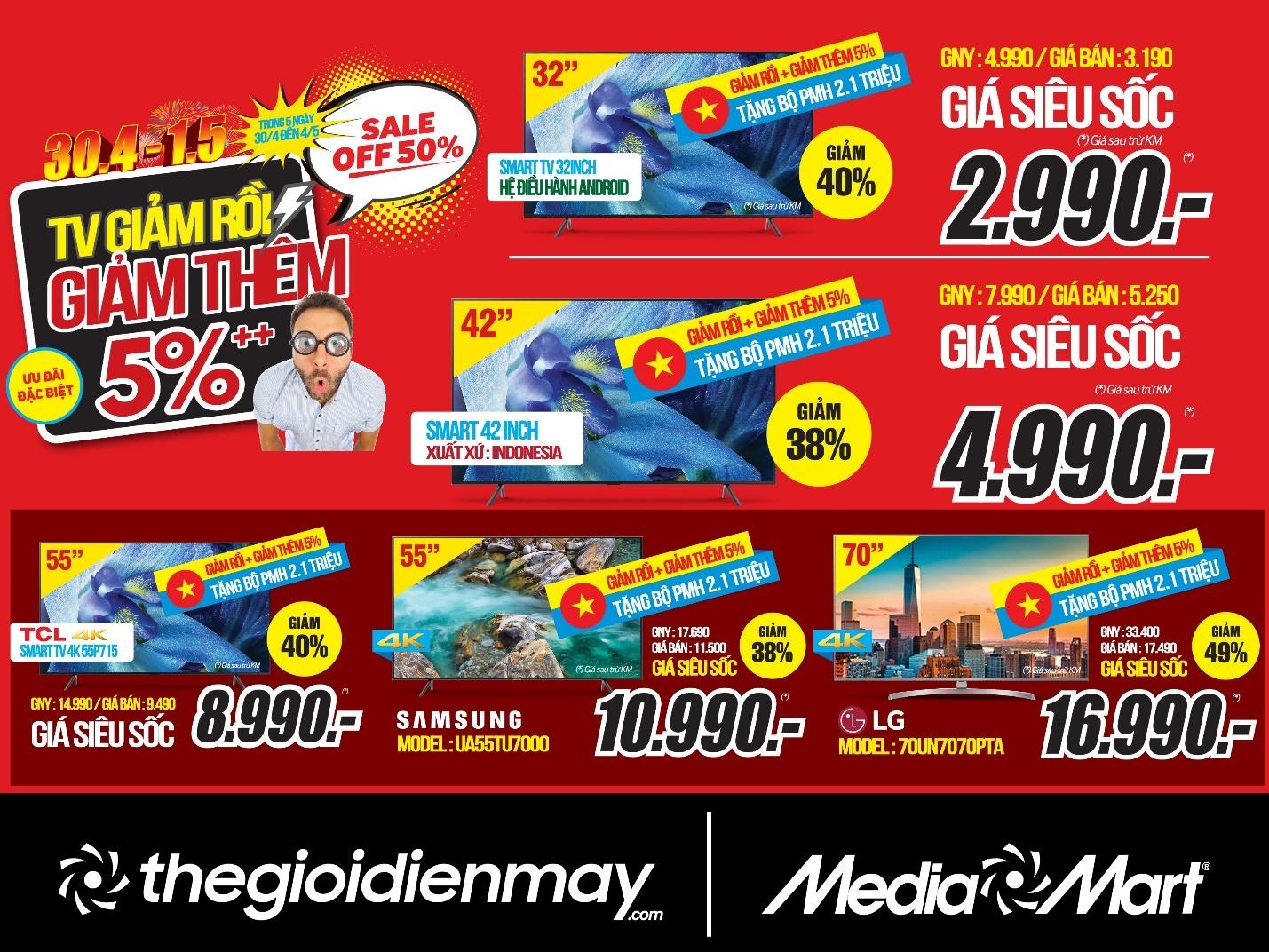 uu dai 30/4,  thiet bi gia dung gia tot anh 2