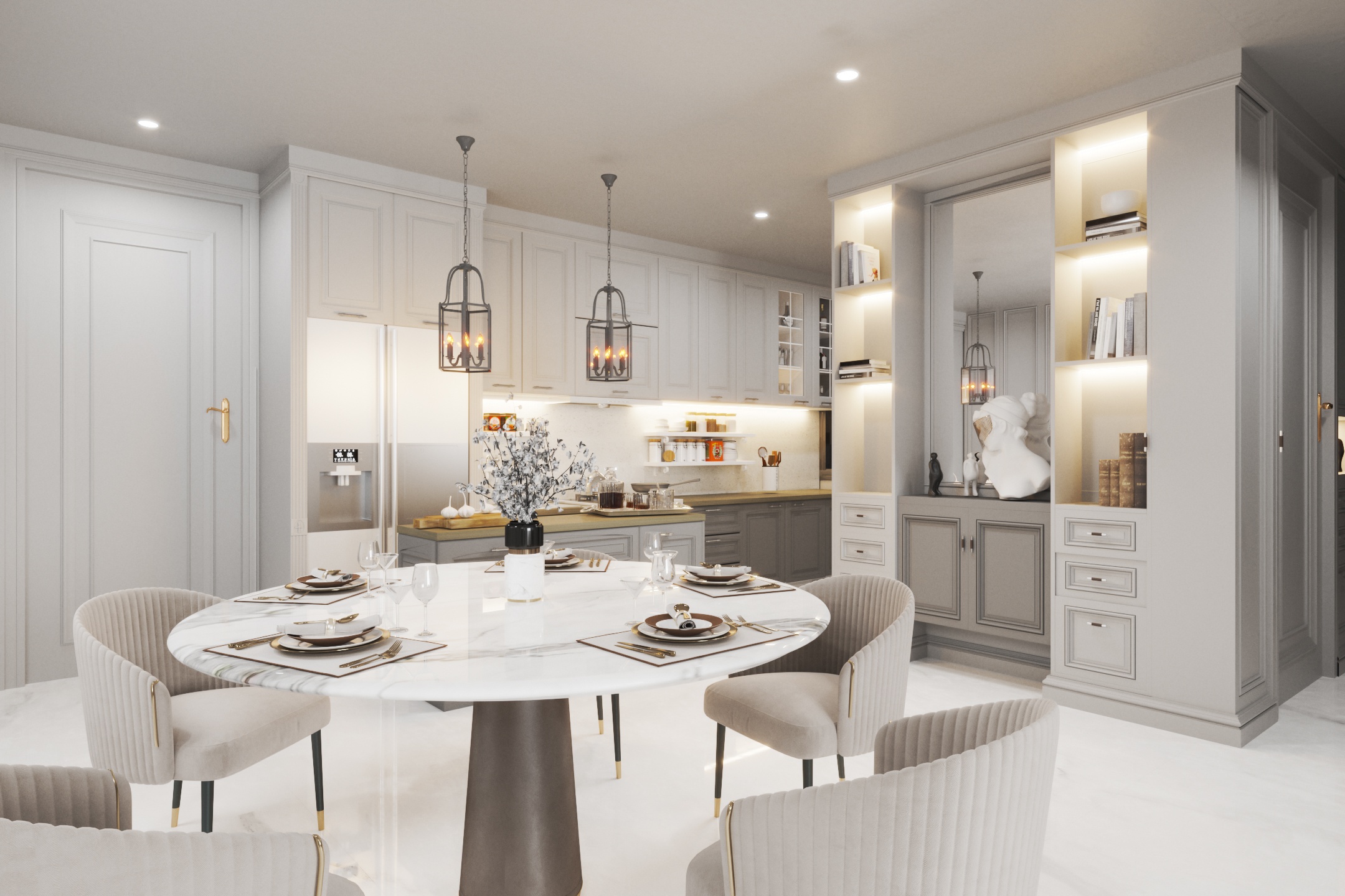 phong cach hien dai,  phong cach ban co dien anh 4