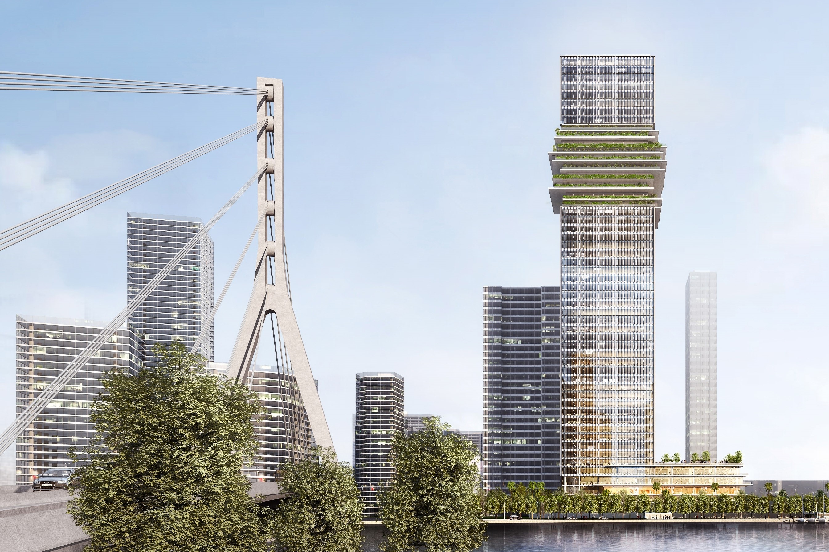 Tien do toa nha van phong trong khu phuc hop Grand Marina hinh anh