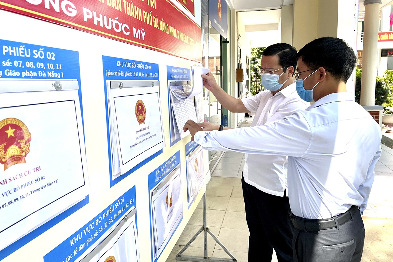 Ung pho dich Covid-19, Da Nang tang cuong cong nghe trong bau cu hinh anh