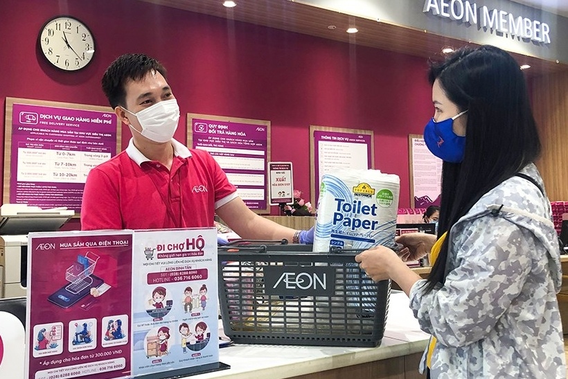 AEON Viet Nam cung cap nhieu hinh thuc mua sam trong thoi dich hinh anh