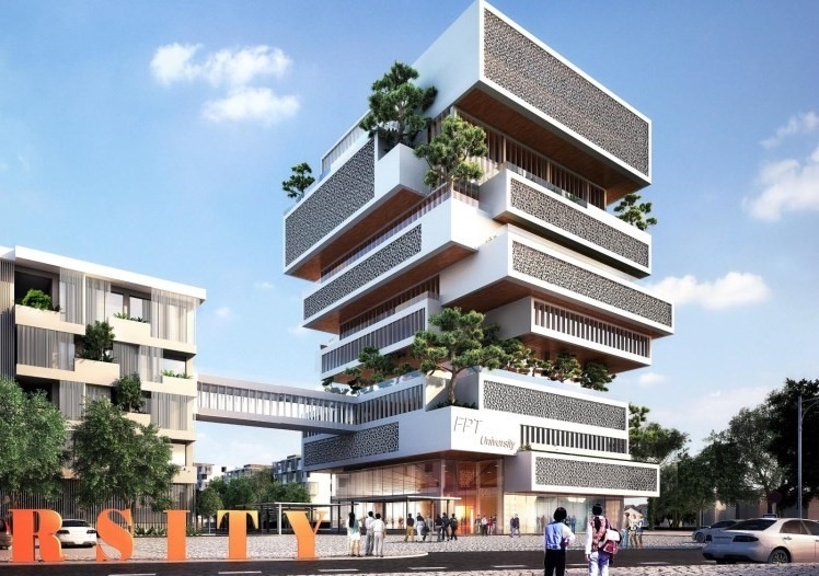 Toa nha cua Dai hoc FPT Da Nang nhan giai World Architecture Award hinh anh