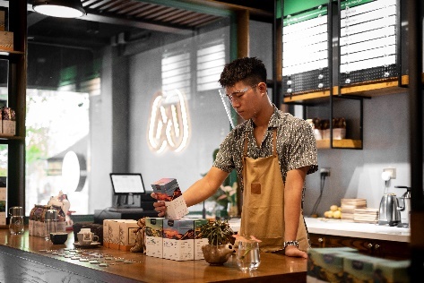 Minh Tien,  ca phe Son La anh 6