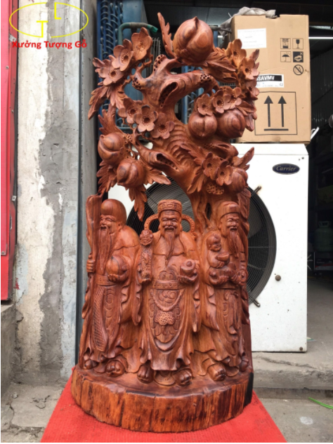 tuong phong thuy,  dieu khac go anh 4