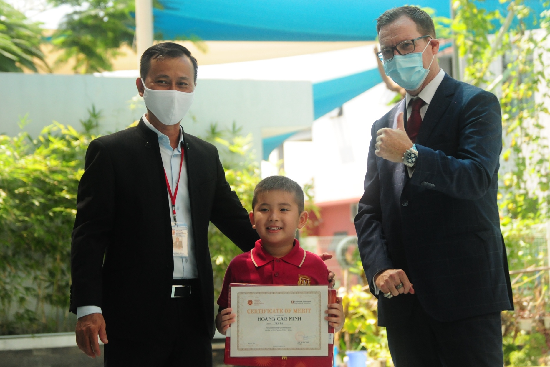 Truong quoc te Viet Uc to chuc le be giang tai nha hoc sinh hinh anh