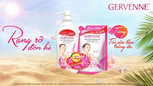 sua tam trang da huong nuoc hoa,  Gervenne anh 2