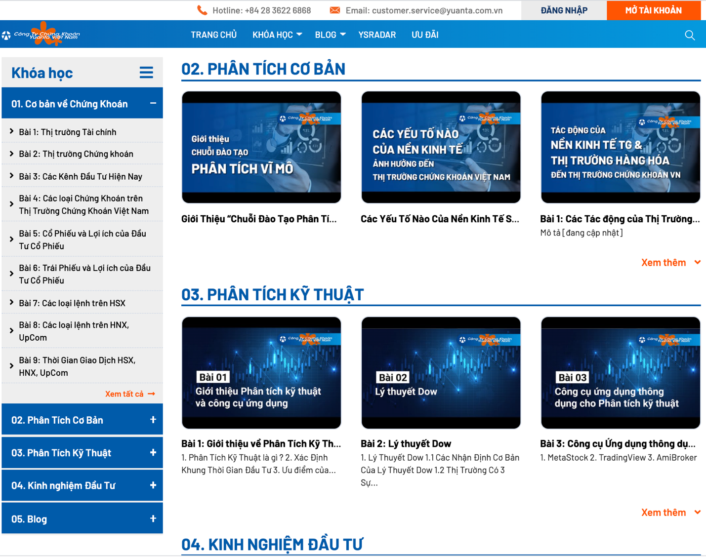 kenh dao tao YSedu,  dao tao chung khoan anh 1