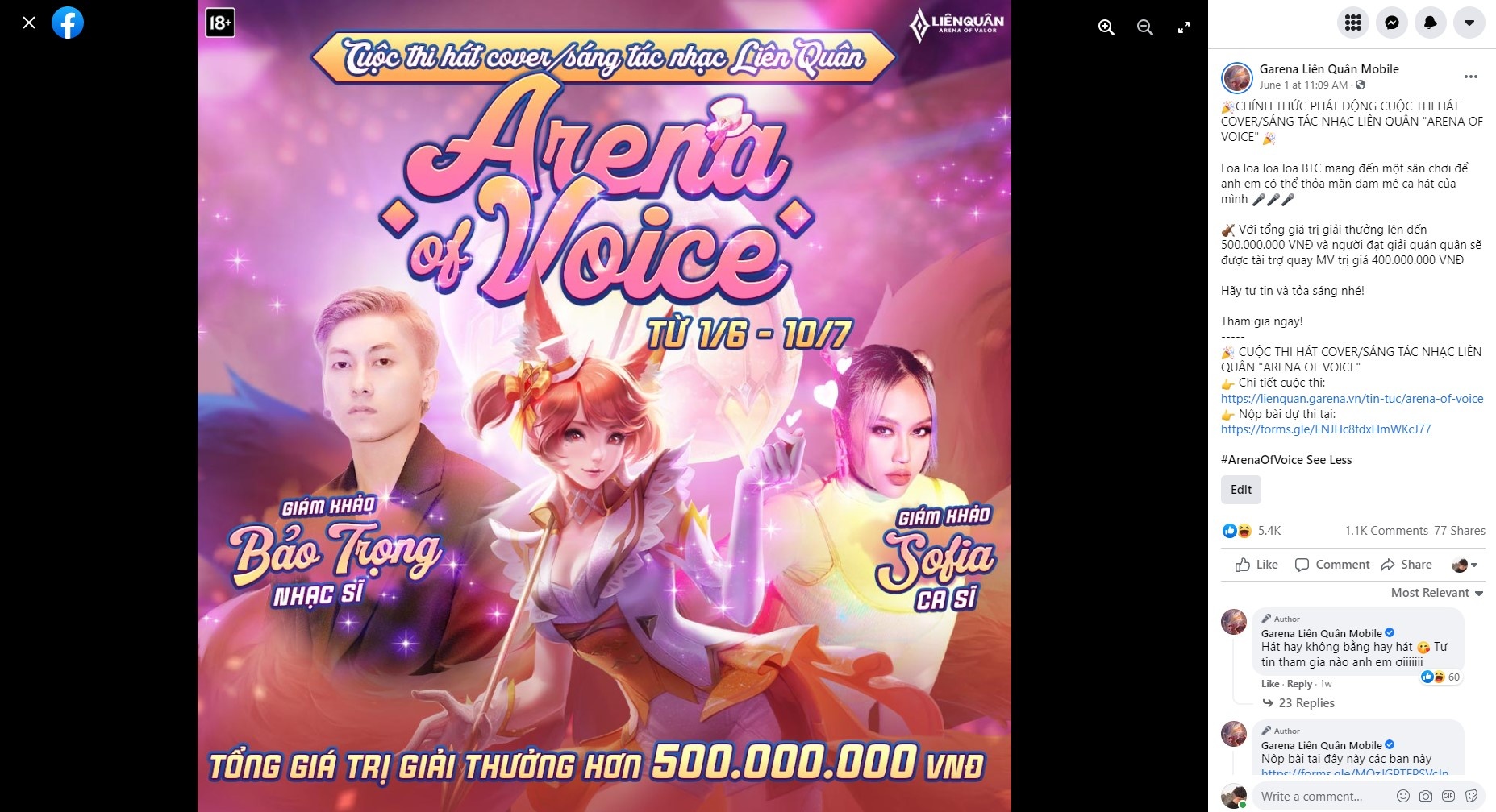 Arena of Voice ảnh 1 Arena of Voice anh 1