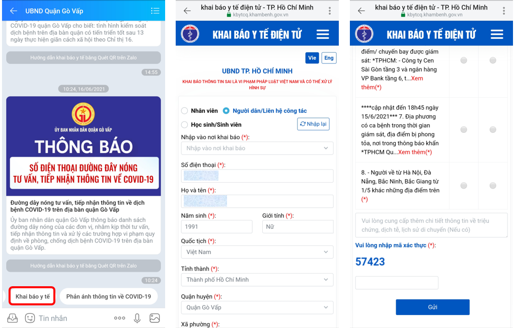 Zalo,  quan Go Vap anh 2