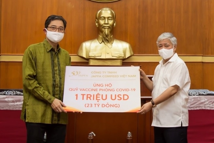 Japfa Viet Nam ung ho 1 trieu USD vao quy vaccine phong Covid-19 hinh anh