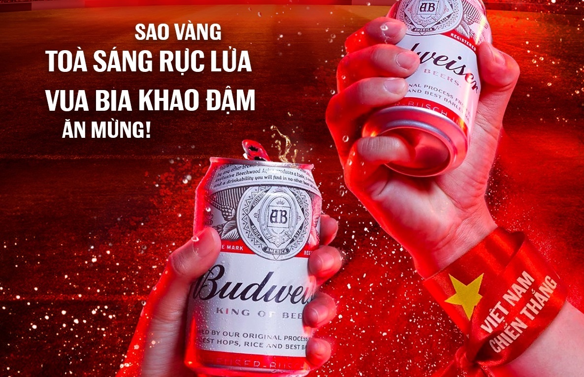 Budweiser tang 1 trieu lon bia mung VN vao vong loai thu ba World Cup hinh anh