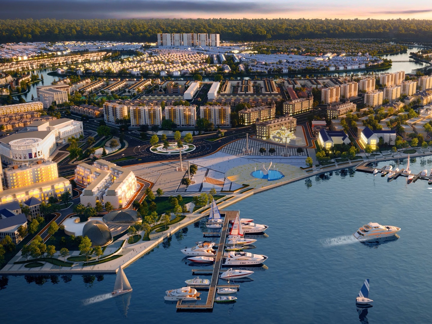 Trai nghiem phong cach song chau Au tai Aqua Marina phia dong TP.HCM hinh anh