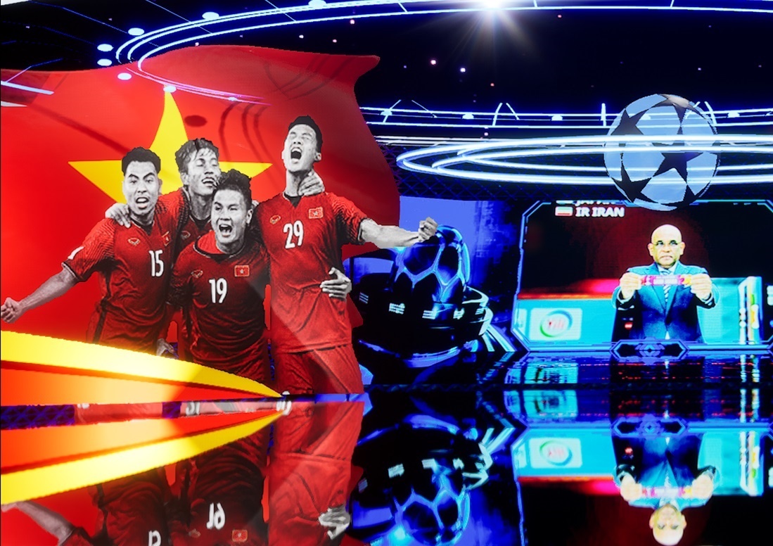 FPT tuong thuat le boc tham vong loai World Cup bang cong nghe AR hinh anh