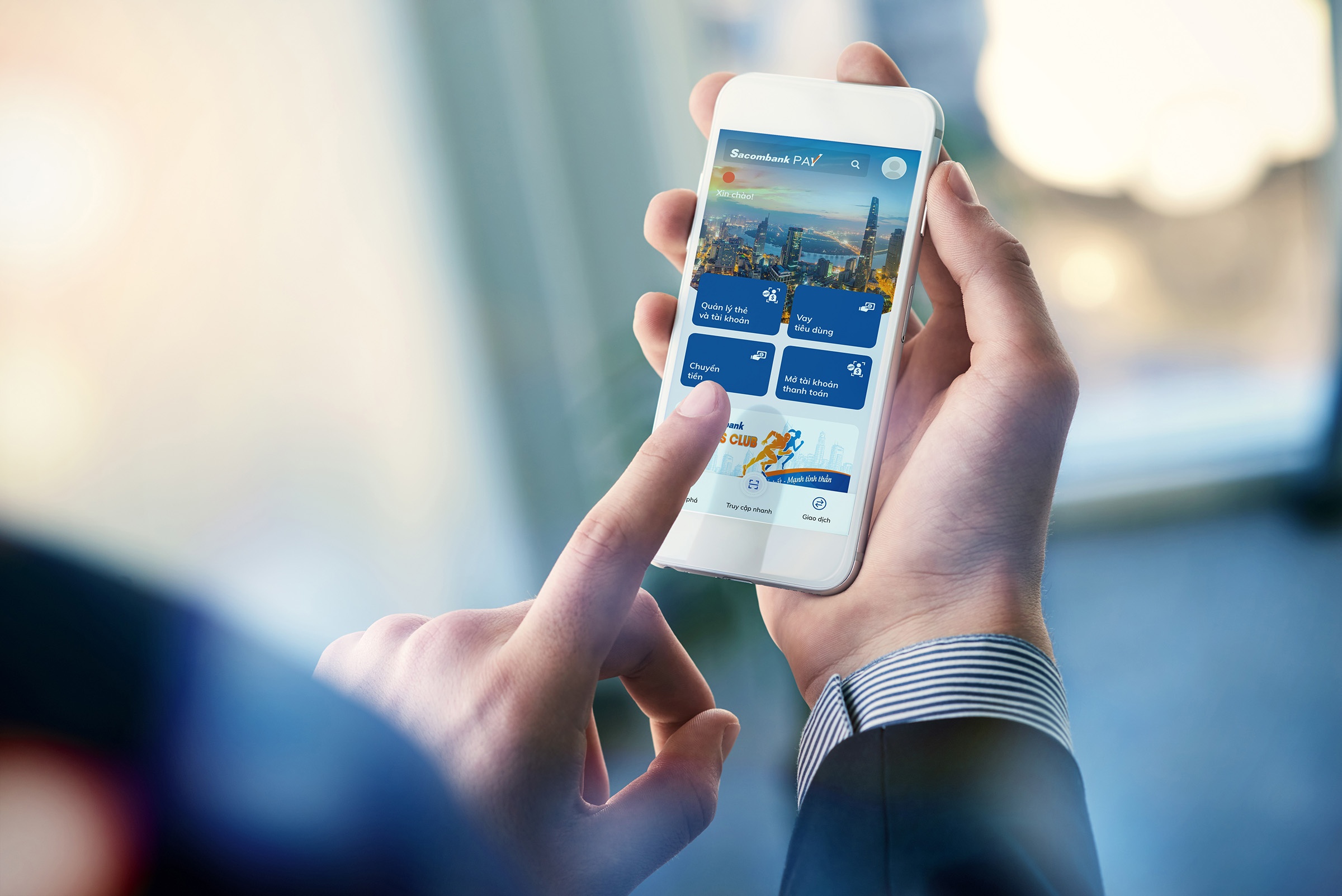 Giao dich ngan hang thoi so hoa hinh anh