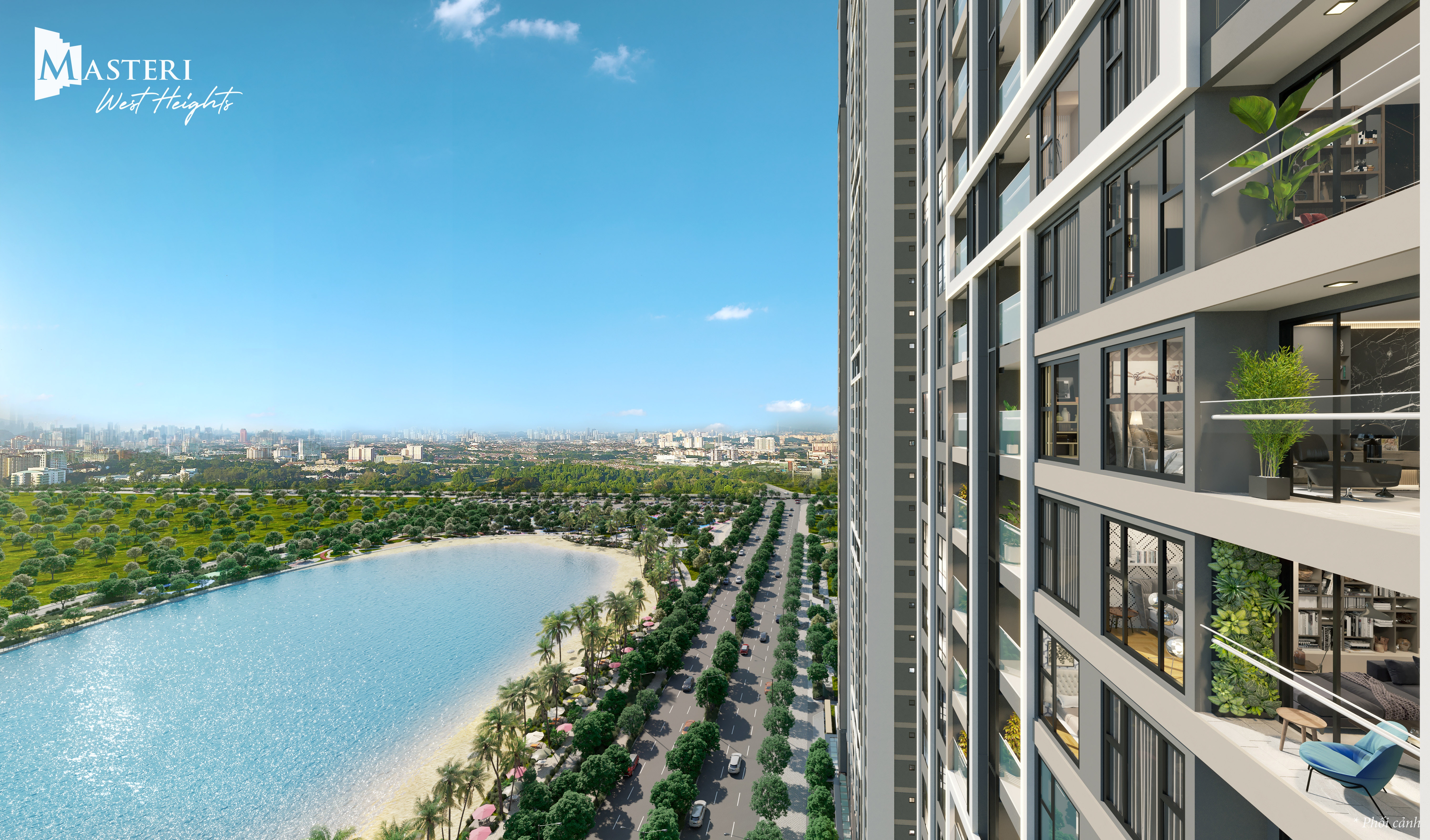 Masteri West Heights,  can ho huong ho anh 2