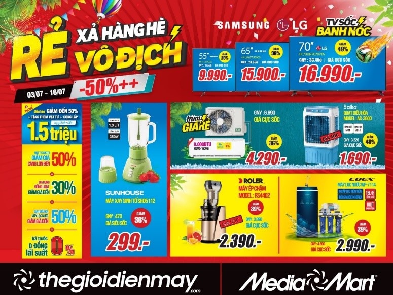 Sieu thi dien may MediaMart xa hang he, uu dai den 50% hinh anh