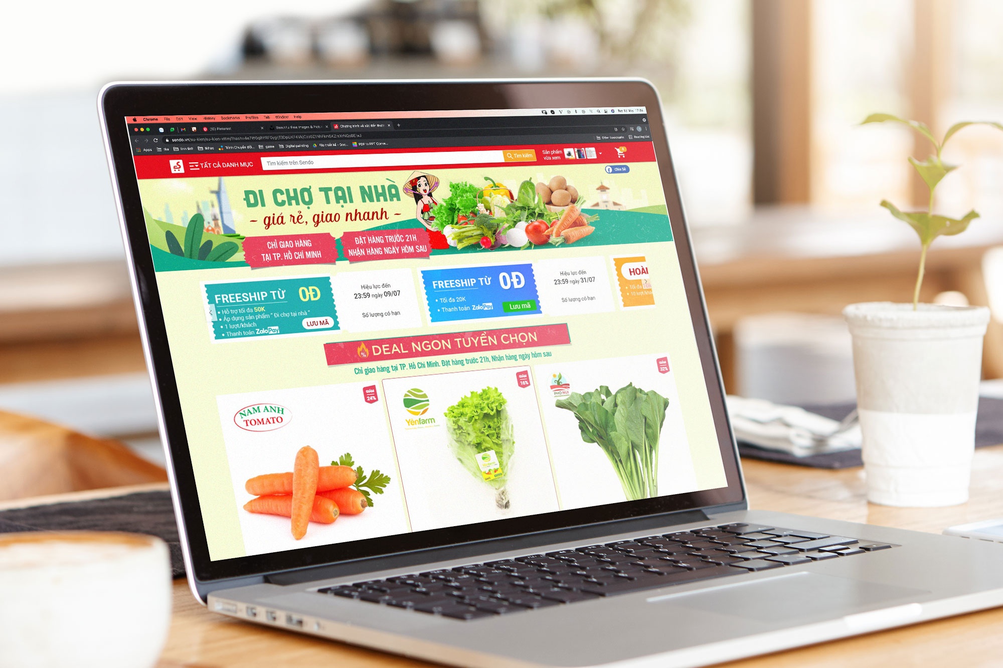 San truc tuyen mo ban rau cu, giam tai cho sieu thi tai TP.HCM hinh anh