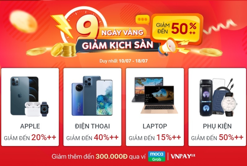 Dien thoai, laptop, phu kien giam gia den 50% tai FPT Shop hinh anh