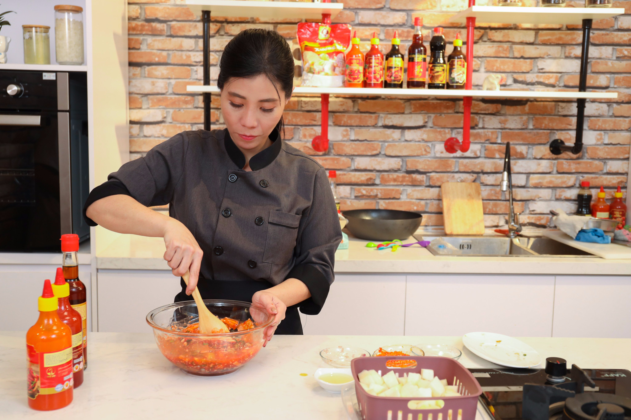 dau bep Tran Bao Ngoc,  gia vi Ong Bep anh 1