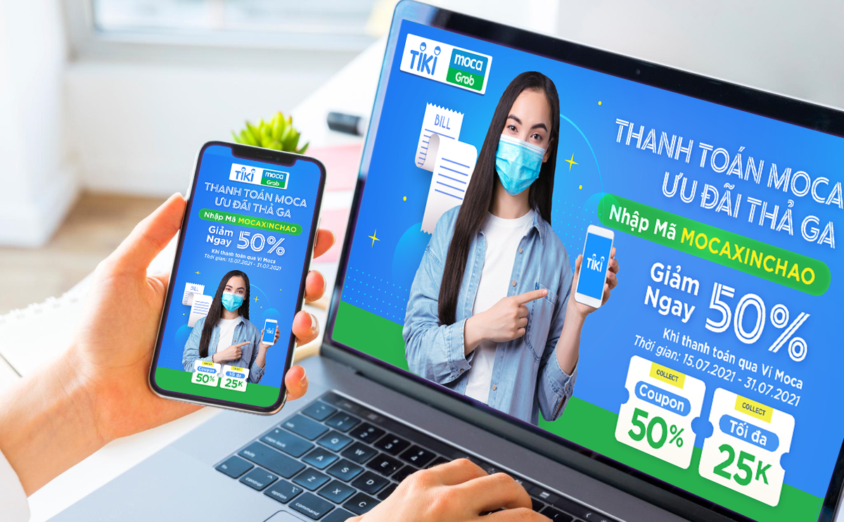 Tiki bat tay Moca uu dai 50% moi don hang hinh anh