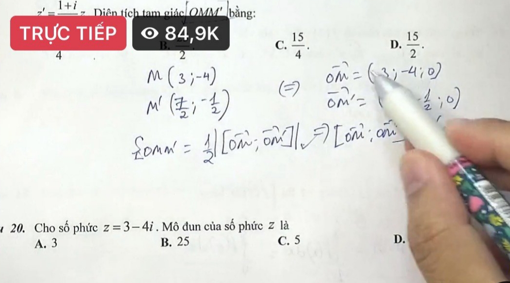 day Toan online,  livestream mon Toan anh 3