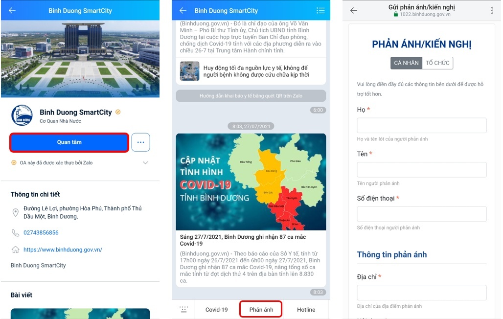 Zalo,  Binh Duong SmartCity anh 1